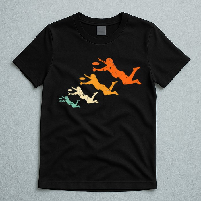 Retro Ultimate Frisbee Player Vintage Disc Ultimate Frisbee T-Shirt
