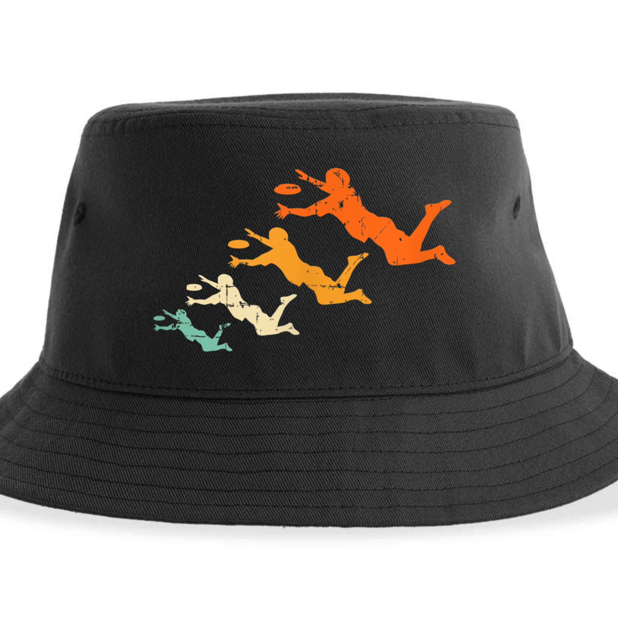 Retro Ultimate Frisbee Player Vintage Disc Ultimate Frisbee Sustainable Bucket Hat