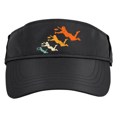 Retro Ultimate Frisbee Player Vintage Disc Ultimate Frisbee Adult Drive Performance Visor