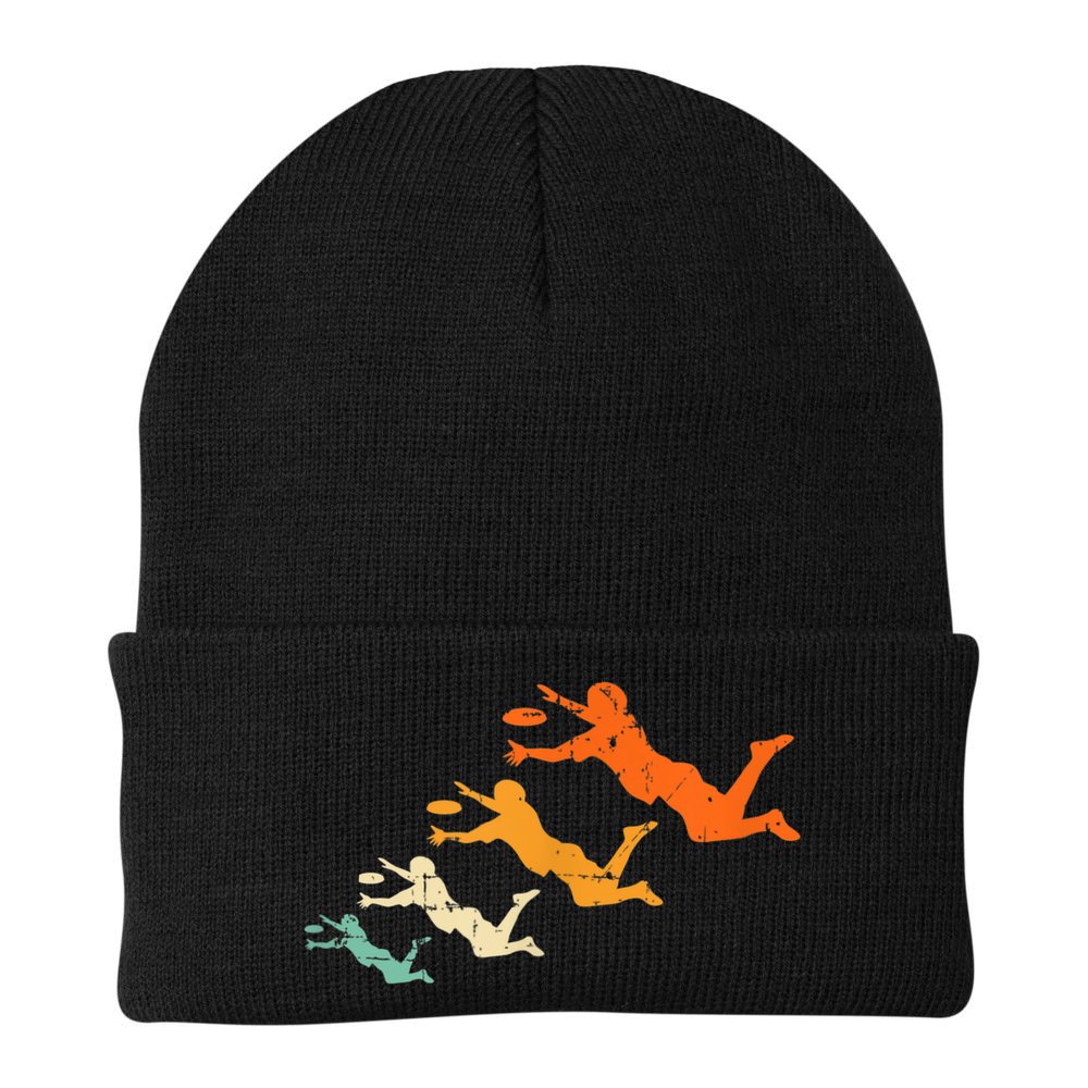Retro Ultimate Frisbee Player Vintage Disc Ultimate Frisbee Beanie