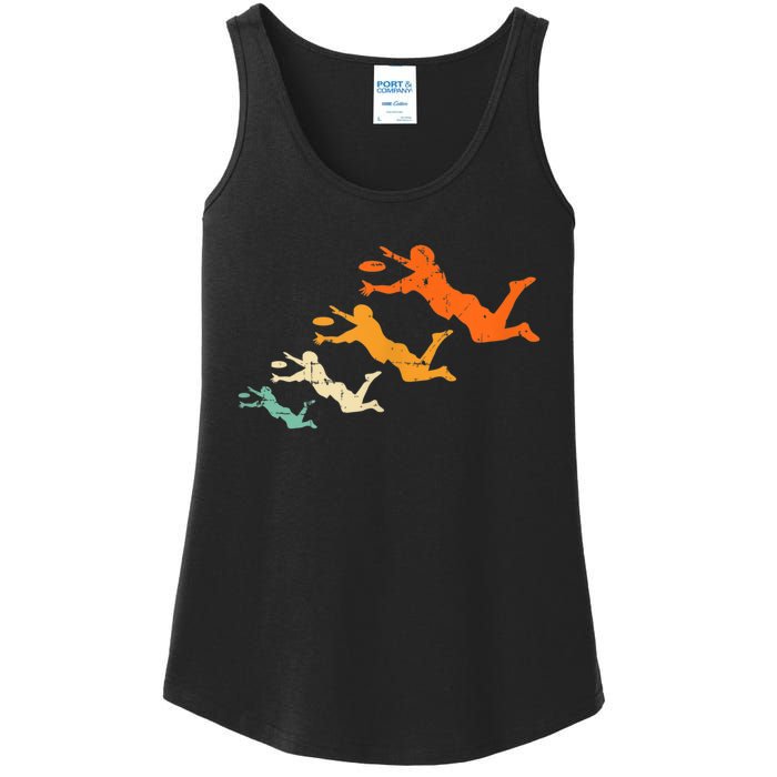 Retro Ultimate Frisbee Player Vintage Disc Ultimate Frisbee Ladies Essential Tank