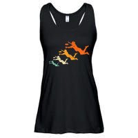 Retro Ultimate Frisbee Player Vintage Disc Ultimate Frisbee Ladies Essential Flowy Tank