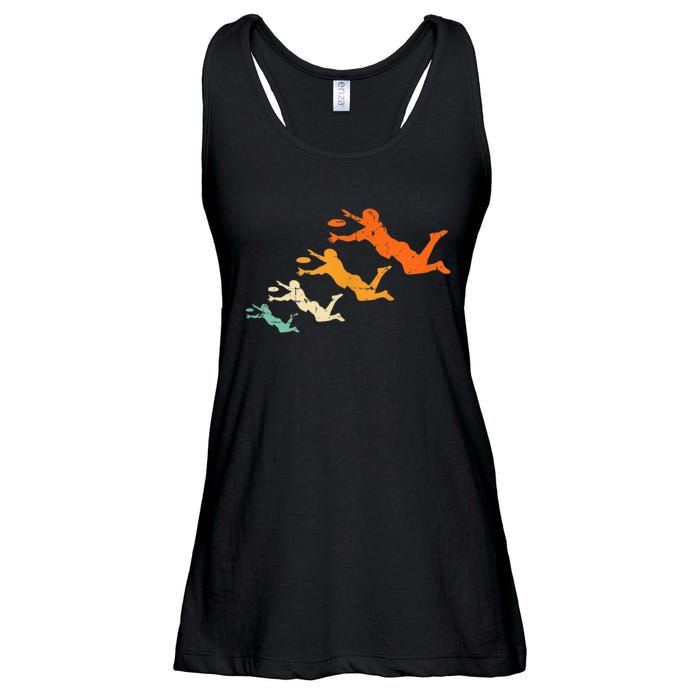 Retro Ultimate Frisbee Player Vintage Disc Ultimate Frisbee Ladies Essential Flowy Tank