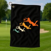 Retro Ultimate Frisbee Player Vintage Disc Ultimate Frisbee Golf Towel