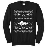 Retro Ugly Fishing Christmas Bass Fish Apparel Sweatshirt