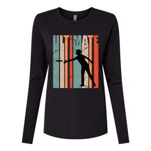 Retro Ultimate Frisbee Gift Womens Cotton Relaxed Long Sleeve T-Shirt