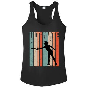 Retro Ultimate Frisbee Gift Ladies PosiCharge Competitor Racerback Tank