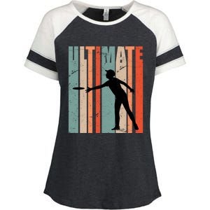 Retro Ultimate Frisbee Gift Enza Ladies Jersey Colorblock Tee