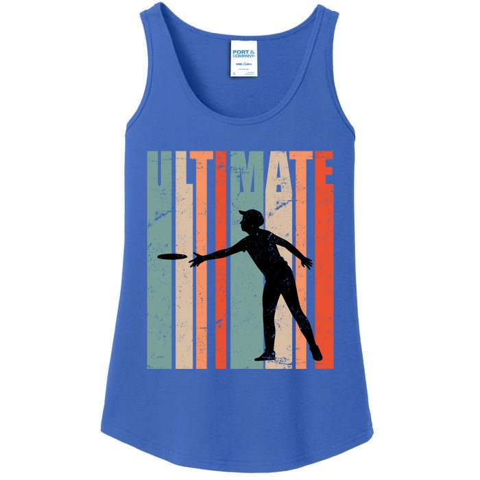 Retro Ultimate Frisbee Gift Ladies Essential Tank