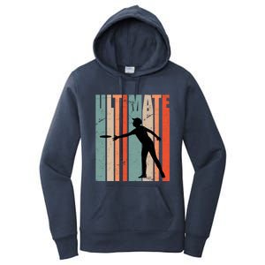 Retro Ultimate Frisbee Gift Women's Pullover Hoodie