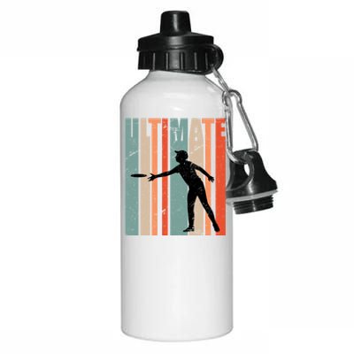 Retro Ultimate Frisbee Gift Aluminum Water Bottle 