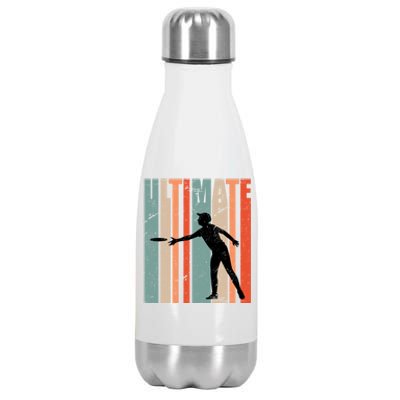 Retro Ultimate Frisbee Gift Stainless Steel Insulated Water Bottle