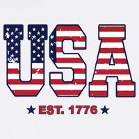 Retro Usa Flag Est. 1776 4th Of July Graphic American Flag Cool Comfort Performance Bucket Hat