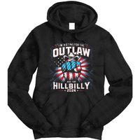 Retro Us Flag Outlaw Hillbilly 2024 Trump Vance 2024 Tie Dye Hoodie