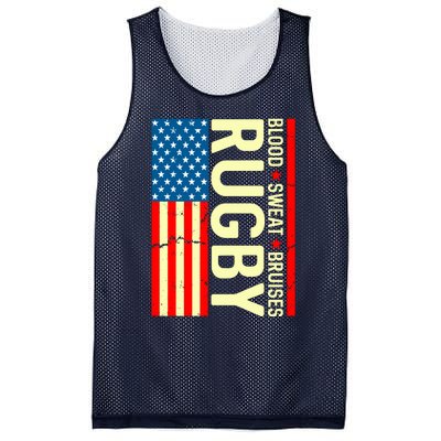 Rugby USA Flag Blood Sweat Bruises Mesh Reversible Basketball Jersey Tank