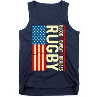 Rugby USA Flag Blood Sweat Bruises Tank Top