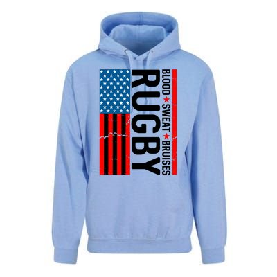 Rugby USA Flag Blood Sweat Bruises Unisex Surf Hoodie