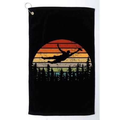 Retro Ultimate Frisbee Player Flying Disc Platinum Collection Golf Towel