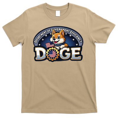 Real USA Flag DOGE Crypto Meme Dept of Government T-Shirt