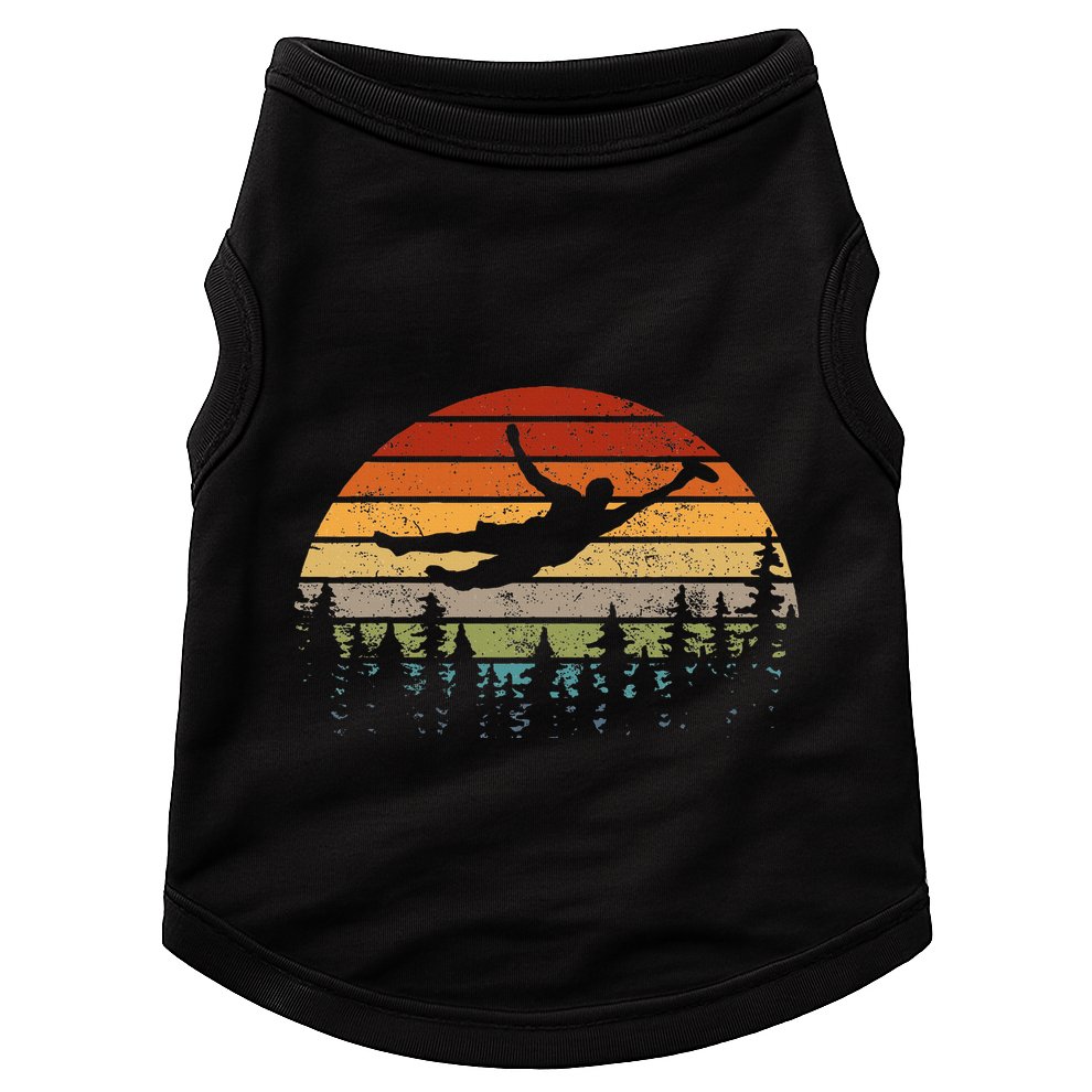 Retro Ultimate Frisbee Player Vintage Flying Disc Doggie Tank