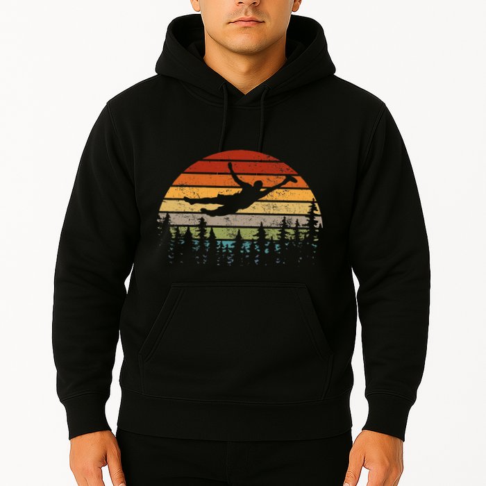 Retro Ultimate Frisbee Player Vintage Flying Disc Hoodie