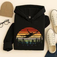 Retro Ultimate Frisbee Player Vintage Flying Disc Hoodie