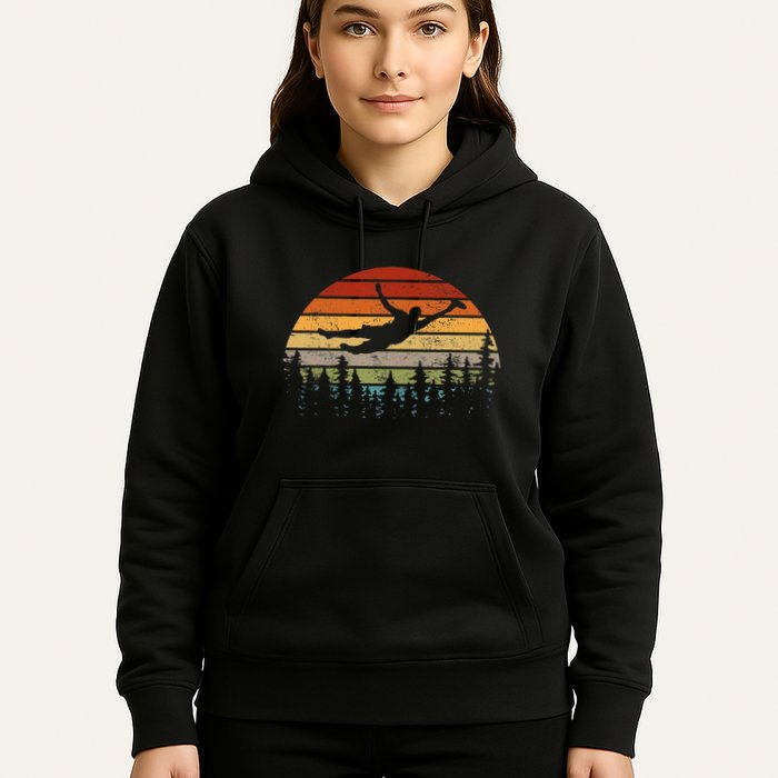 Retro Ultimate Frisbee Player Vintage Flying Disc Hoodie