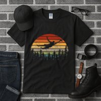 Retro Ultimate Frisbee Player Vintage Flying Disc Tall T-Shirt