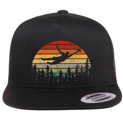 Retro Ultimate Frisbee Player Vintage Flying Disc Flatbill Hat
