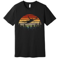 Retro Ultimate Frisbee Player Vintage Flying Disc Premium T-Shirt