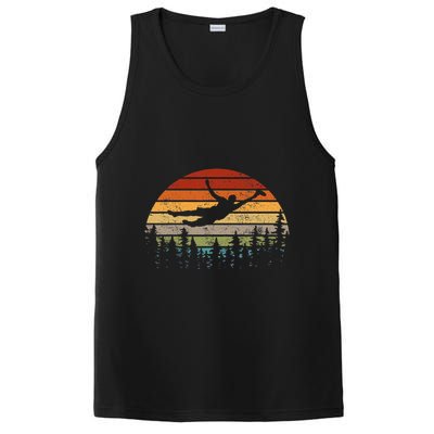 Retro Ultimate Frisbee Player Vintage Flying Disc PosiCharge Competitor Tank