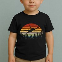 Retro Ultimate Frisbee Player Vintage Flying Disc Toddler T-Shirt