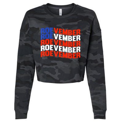 ROEVEMBER US FLAG Roe Vember Roe November Pro Roe Choice Cropped Pullover Crew