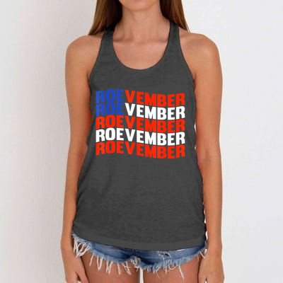 ROEVEMBER US FLAG Roe Vember Roe November Pro Roe Choice Women's Knotted Racerback Tank