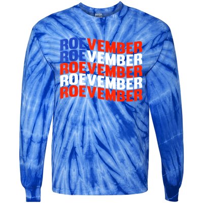 ROEVEMBER US FLAG Roe Vember Roe November Pro Roe Choice Tie-Dye Long Sleeve Shirt