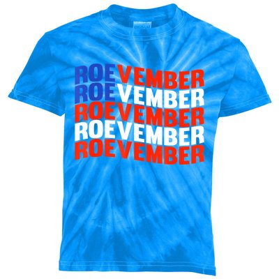 ROEVEMBER US FLAG Roe Vember Roe November Pro Roe Choice Kids Tie-Dye T-Shirt