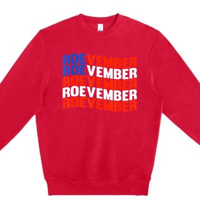 ROEVEMBER US FLAG Roe Vember Roe November Pro Roe Choice Premium Crewneck Sweatshirt