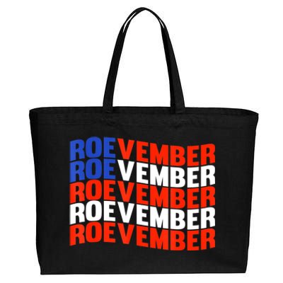 ROEVEMBER US FLAG Roe Vember Roe November Pro Roe Choice Cotton Canvas Jumbo Tote