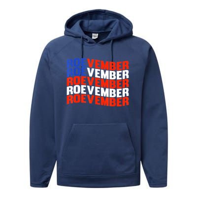 ROEVEMBER US FLAG Roe Vember Roe November Pro Roe Choice Performance Fleece Hoodie