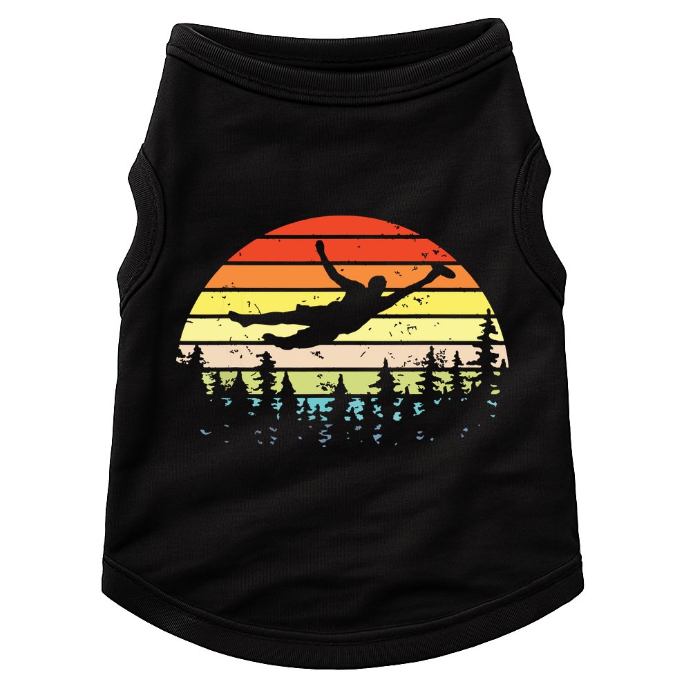 Retro Ultimate Frisbee Player Vintage Flying Disc Doggie Tank