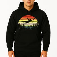 Retro Ultimate Frisbee Player Vintage Flying Disc Hoodie