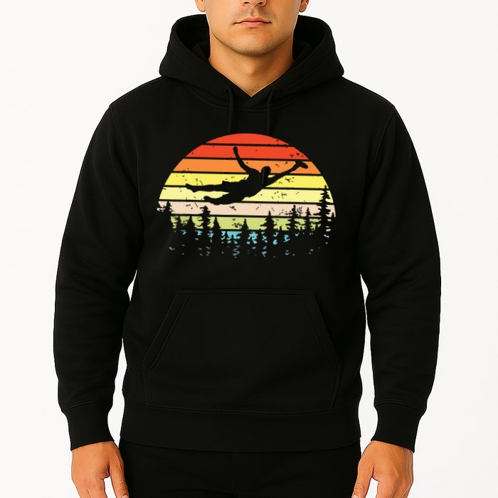 Retro Ultimate Frisbee Player Vintage Flying Disc Hoodie