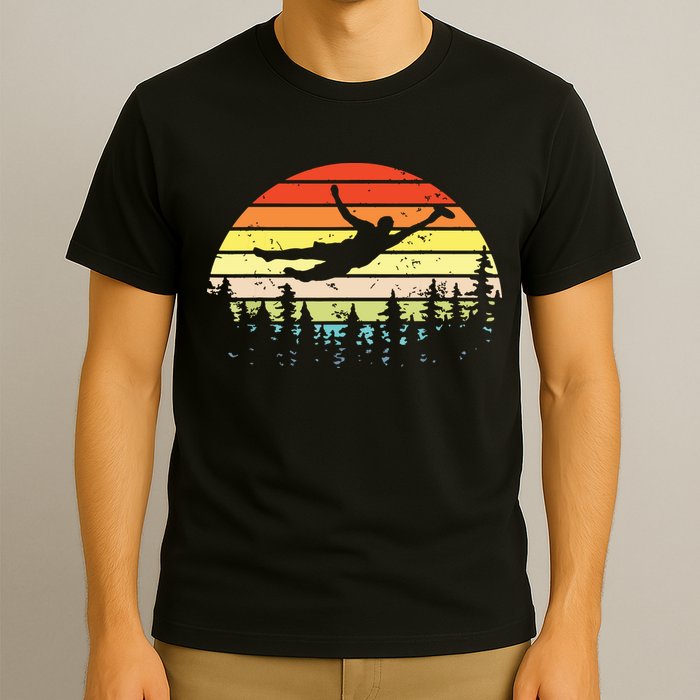 Retro Ultimate Frisbee Player Vintage Flying Disc T-Shirt