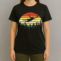 Retro Ultimate Frisbee Player Vintage Flying Disc T-Shirt