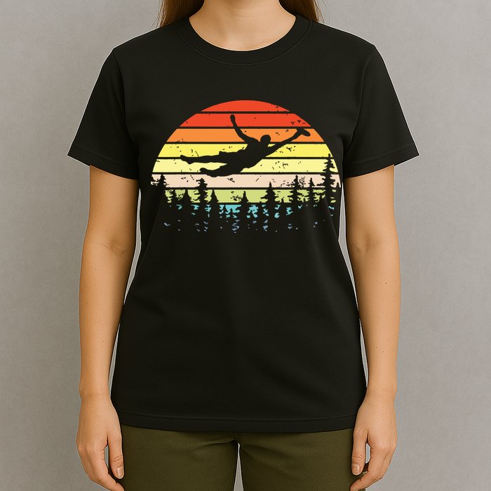 Retro Ultimate Frisbee Player Vintage Flying Disc T-Shirt