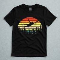 Retro Ultimate Frisbee Player Vintage Flying Disc T-Shirt