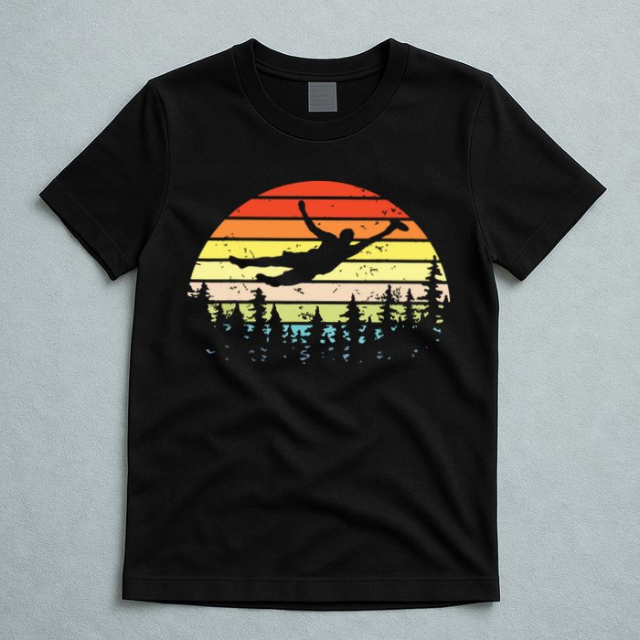 Retro Ultimate Frisbee Player Vintage Flying Disc T-Shirt