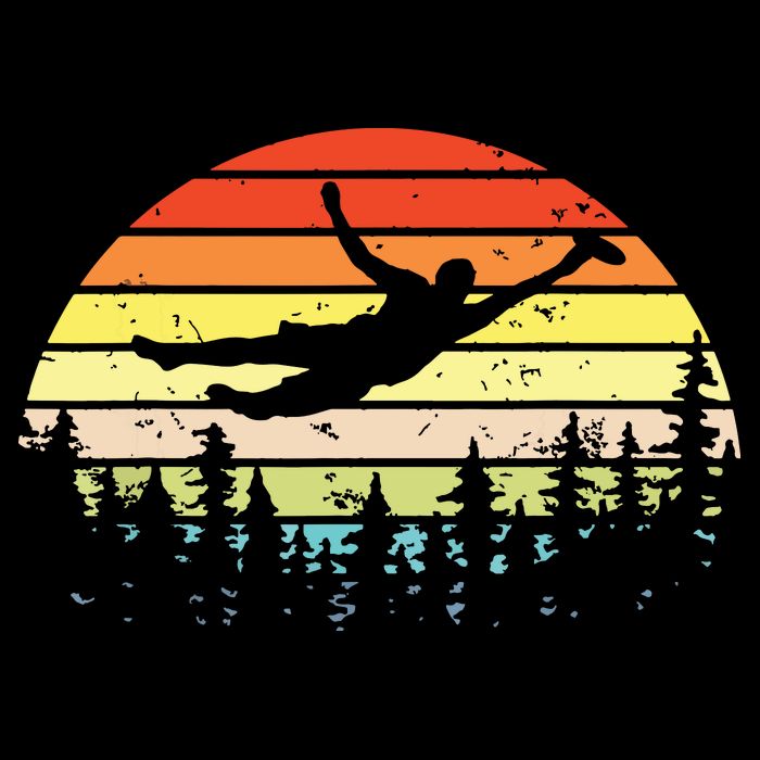 Retro Ultimate Frisbee Player Vintage Flying Disc Backpack