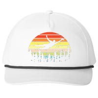 Retro Ultimate Frisbee Player Vintage Flying Disc Snapback Five-Panel Rope Hat