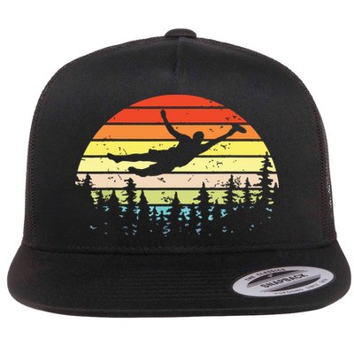 Retro Ultimate Frisbee Player Vintage Flying Disc Flatbill Hat